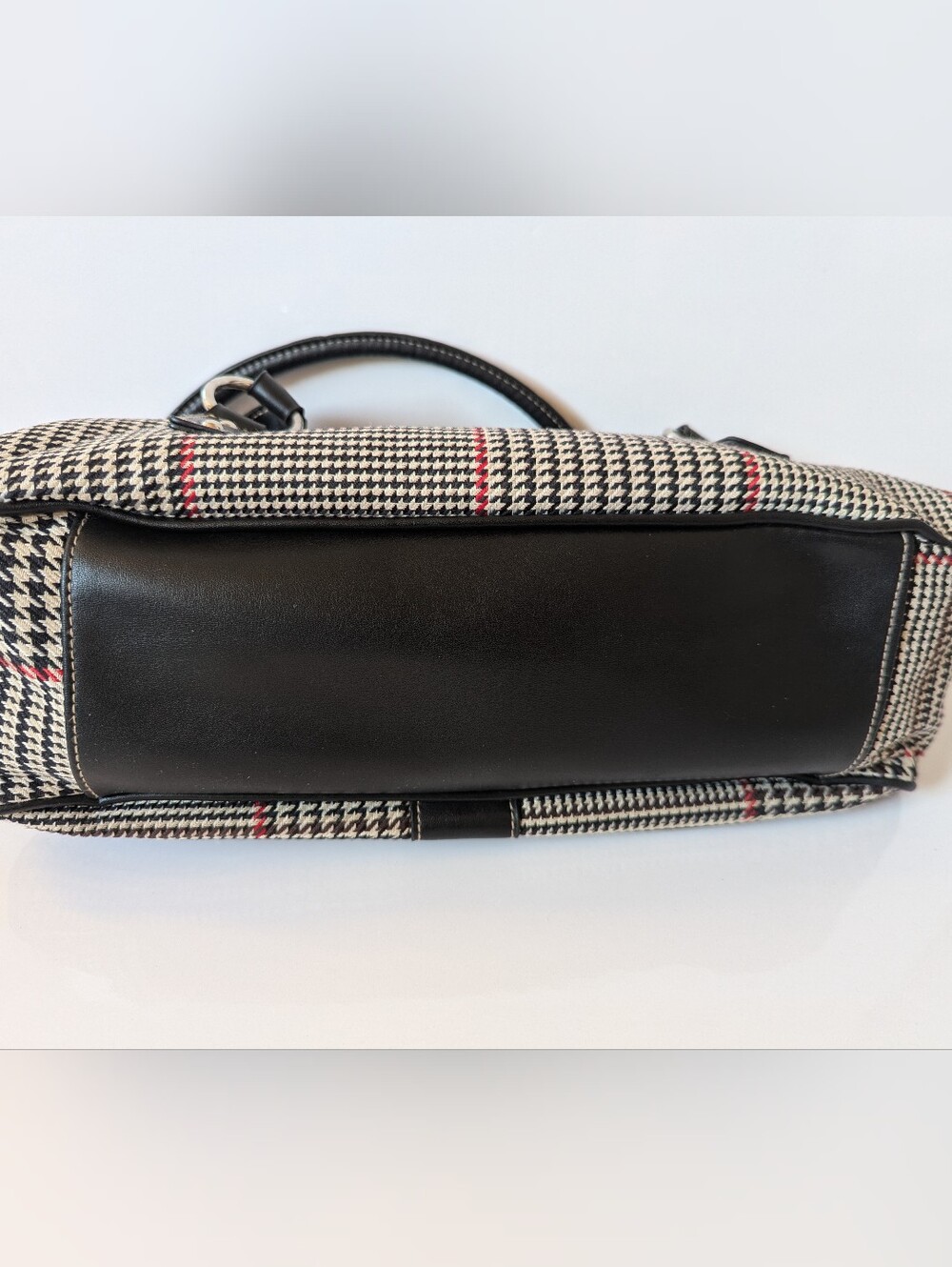 RALPH LAUREN CHAPS Houndstooth Plaid Bag - Picture 9 of 12